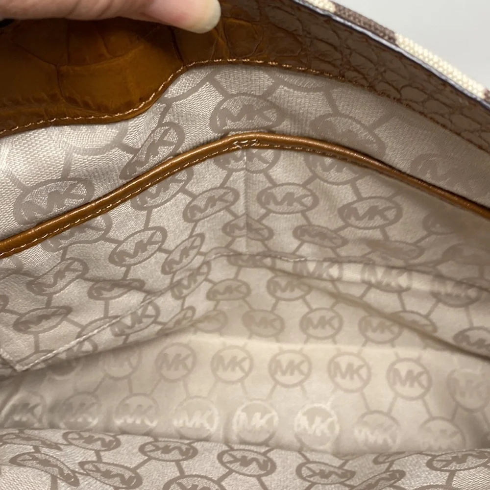 Michael Kors Sutter Canvas Animal Print Tote NEW NWT - Picture 14 of 16